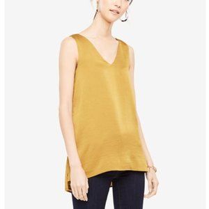 NWT Ann Taylor Stepped Hem Tank, Size S, Antique Brass
